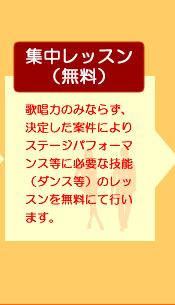 オーディション後の集中レッスン